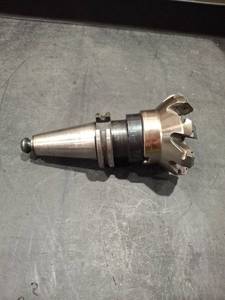 lot 1230 image: Kennametal CV40SM100206 Holder with Seco P220.53-03.00-12-8A Indexable Face Mill