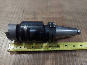 lot 1252 image: CAT40 EM 1X4.000 E End Mill Holder with Cutting Tool