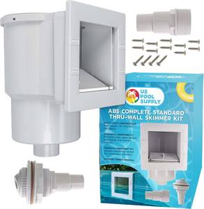 lot 7356 image: U.S. Pool Supply Thru-Wall Above Ground Skimmer Kit, SP1091LX Compatible