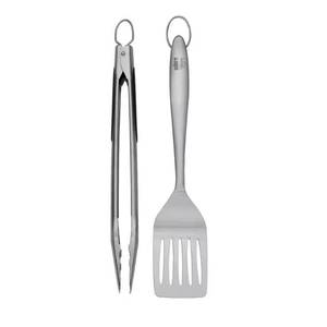lot 7357 image: 2-Piece Style Stainless Steel Grill Tool Set