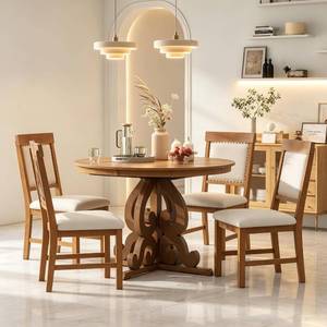 lot 7368 image: Merax Extendable Dining Table, Walnut