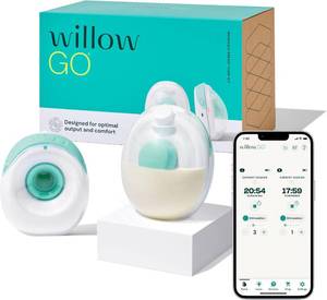 lot 7372 image: Willow Go Wearable Breast Pump, Hands-Free Double Electric, In-Bra