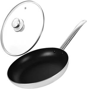 lot 7378 image: Nonstick Frying Pan, Professional Aluminum Skillet (Pan with Lid 11 inch)