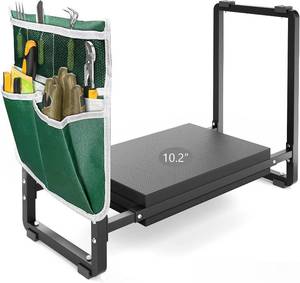 lot 7380 image: Garden Kneeler and Seat, 10.2 Wider Heavy-Duty Kneeling Bench, Black