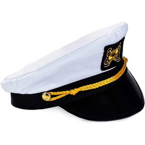 lot 7481 image: Captain Hat Sailor Cap Skipper Navy Hat - Costume Accessories (1 Pack)