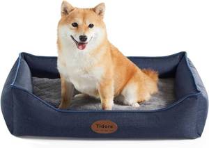 lot 7502 image: Tidore Orthopedic Dog Bed for Small Dogs, Egg Crate Foam, Washable Cover