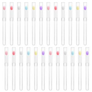 lot 7595 image: 24Pcs Lip Mask Applicator, Silicone Lip Applicators, Reusable Lipstick Brush