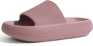 lot 7878 image: Cloud Slides for Women Pillow Slides Thick Sole Slippers 6-6.5