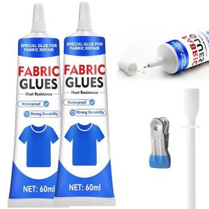 lot 7904 image: Fabric Glue Permanent, Washable Clear Adhesive for Clothing Patches (120ml)