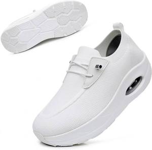 lot 7928 image: Git-up Womens Arch Support Walking Shoes, Wide-Toe Plantar Fasciitis Shoes 41