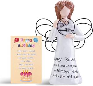 lot 7942 image: Happy Birthday Gift - Hand-Painted Resin Sculpture, Keepsake (30TH)