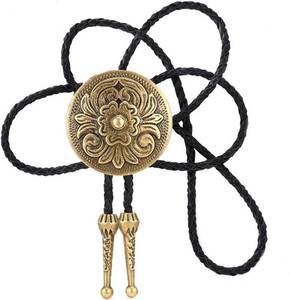 lot 7955 image: 2 Pack KDG Western Pattern Deer bolo tie for man Cowboy cowgirl necktie round sh