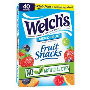 lot 7982 image: Welchs Fruit Snacks - Mixed Fruit Box 0.8 oz x40, Gluten-Free