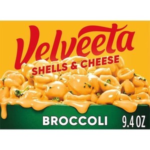 lot 7987 image: 2 Pack Velveeta Shells & Cheese Broccoli Mac and Cheese Dinner - 9.4oz