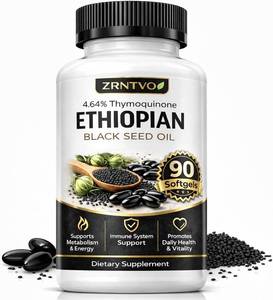 lot 8054 image: Ethiopian Black Seed Oil Softgels, 90 CT, Cold-Pressed, Gluten Free, Non-GMO
