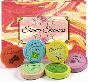 lot 7654 image: Travel Essentials - Shower Steamers Aromatherapy - Gifts for Women, Men, Mom 2 Pack