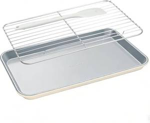 lot 7715 image: 7-Piece Ceramic-Coated Baking Sheet Set, 10x15in, PFAS Free, Oven Safe