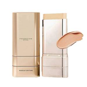 lot 7757 image: 2 Packs Dual-Ended Foundation Stick, 2-in-1 Contouring, Full Coverage, Sunscreen