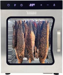 lot 7412 image: Stainless Steel Biltong Box Food Dehydrator and Drying Cabinet  Large