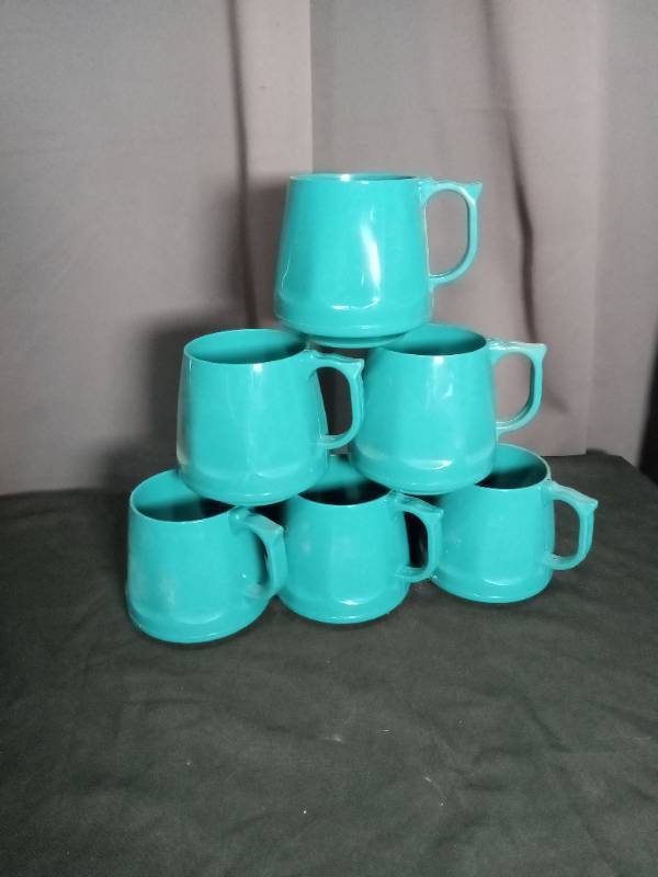 lot 6845 image: Dinex 6 Piece Mug Set Turquoise