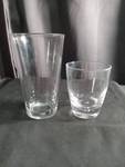 lot 6815 image: Clear Glass Drinkware Set 2 Pieces Made in China
