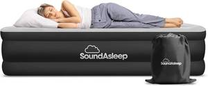 lot 9402 image: $175 SoundAsleep Dream Series Raised King Air Mattress w Built-in Pump