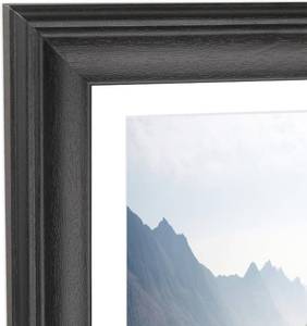 lot 9410 image: Solid Wood Black 21x27 Picture Frame with Mat (19x25) or 21x27