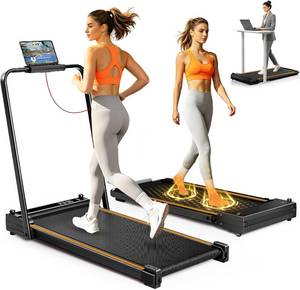 lot 9419 image: $90 Walking Pad Treadmill Dual-Surface - Compact Desk Treadmill, 3.0HP