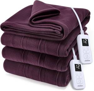 lot 9459 image: $87 Sunbeam Royal Heated Electric Blanket King 90x100, 12 Heat