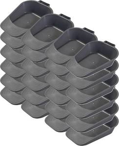 lot 9462 image: $75 Vakly Fracture Bedpan, Plastic with Handle & Spill Guard, 24-Pack