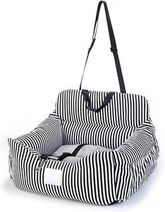 lot 9477 image: $77 Dog Car Seat Booster for Small Dogs, Washable, Adjustable Leash