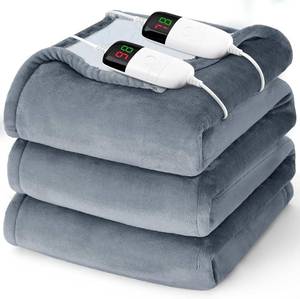 lot 9489 image: $46 Heated Electric Blanket Queen 84x90, Dual Control, 10 Heat Levels