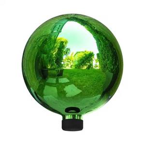 lot 9504 image: 10 in. IndoorOutdoor Glass Gazing Globe, Green