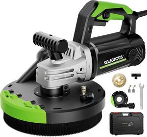 lot 9513 image: $216 GLAUCUS  7-Inch Concrete Surface Grinder Kit, Dust Shroud, 2200W