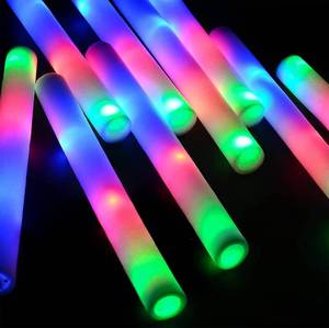 lot 9515 image: $180 Glow Sticks Bulk 200 Pcs LED Foam Sticks Glow in the Dark 3 Modes