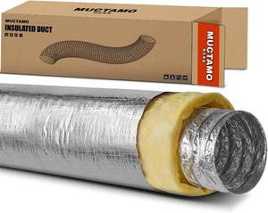 lot 9516 image: 4-Inch 25-Ft R4.2 Insulated Flexible Duct for Heating & Cooling