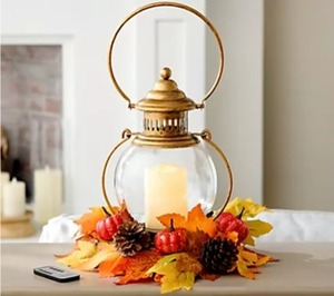 lot 9532 image: $69 Home Reflections IndoorOutdoor 13 Hanging Lantern, Champagne