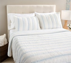 lot 9627 image: KingCal King Coverlet and Sham Set by Lauren McBride