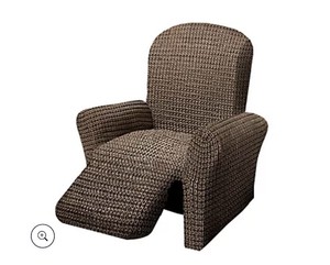 lot 9650 image: Paulato by Gaico Recliner Toscano Stretch Slipcover Seaglass