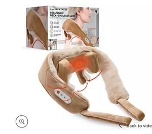 lot 9669 image: Sharper Image Real Touch Neck & Shoulder Shiatsu Massager