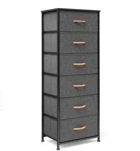 lot 9693 image: Sweetcrispy 6-Drawer Bedroom Dresser, Tall Dresser
