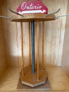 lot 81 image: Ontario Advertising Made into Display Rack, Great for JewelryChains