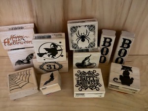 lot 92 image: Halloween Rubber Stamps