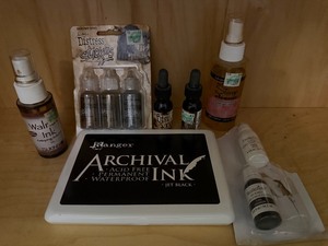 lot 94 image: Ink, Pad and Cleaner for Rubber Stamps