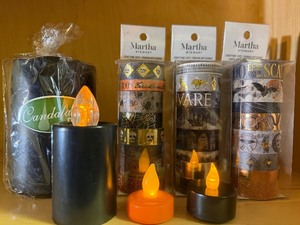 lot 98 image: Halloween Candles, Crafting Tape