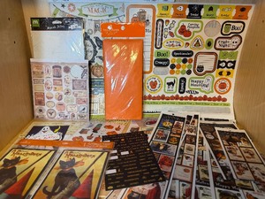 lot 103 image: FallHalloween Scrapbooking and Crafting Supplies  Please See Pictures For Extent of FUN IDEAS