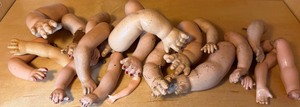 lot 107 image: Creepy Doll Arms....