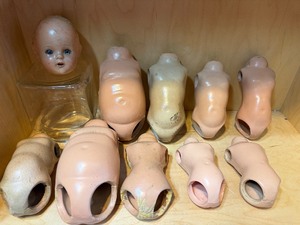 lot 108 image: Creepy Doll Head and Torsos....