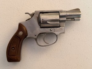 lot 1008 image: Gun - Type, Revolver, Make, Smitth & Wesson, Model .60, SN No. R104679, Cal 38 SPL
