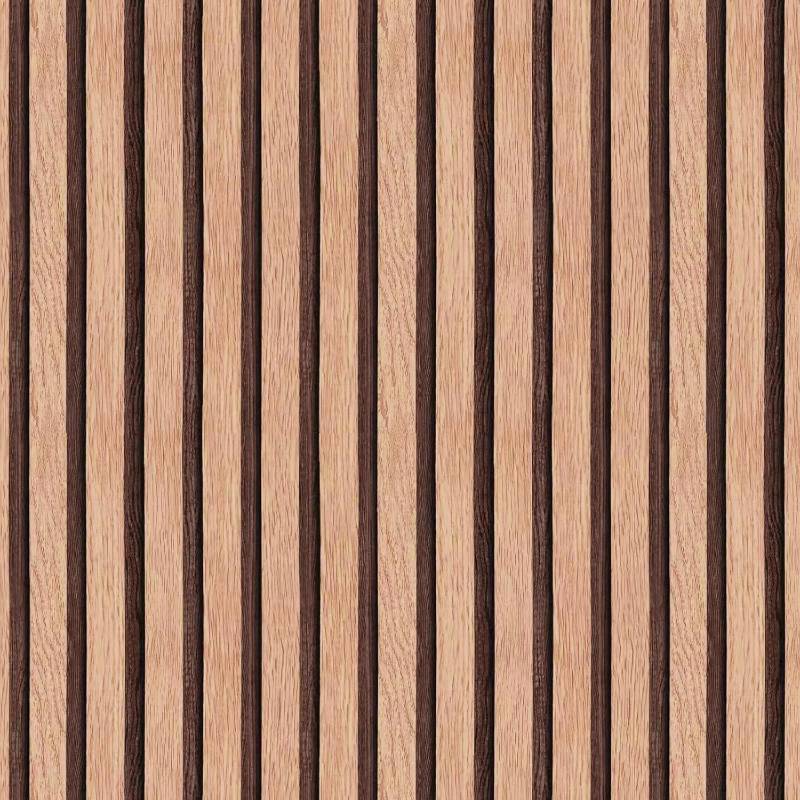 lot 9187276 image: Tan Natural Wood Peel and Stick Wallpaper Slats - 17.7 120(14.8 sq ft) Self-Adhesive Contact Paper Decorative Vinyl Removable Waterproof Wall Paper for Bedroom Classroom